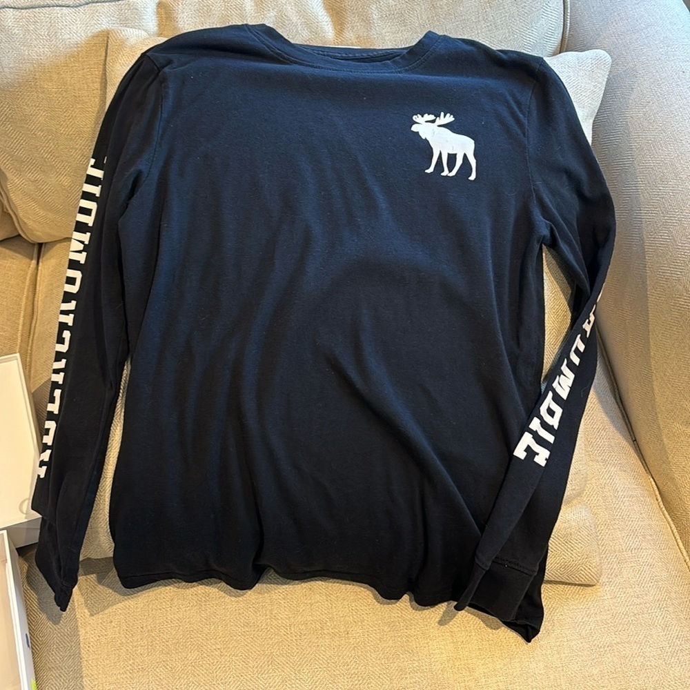 Abercrombie kids black long sleeve tee